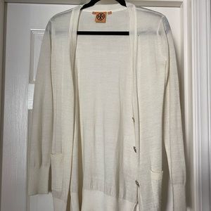 Cream Tory Burch Cardigan
